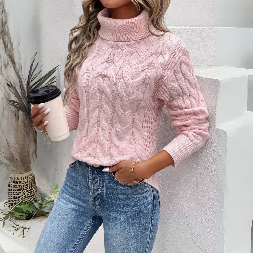 Amelia – Elegant Knitted Turtleneck Sweater