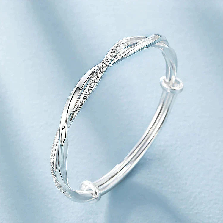 Elegant Braided Silver Bracelet