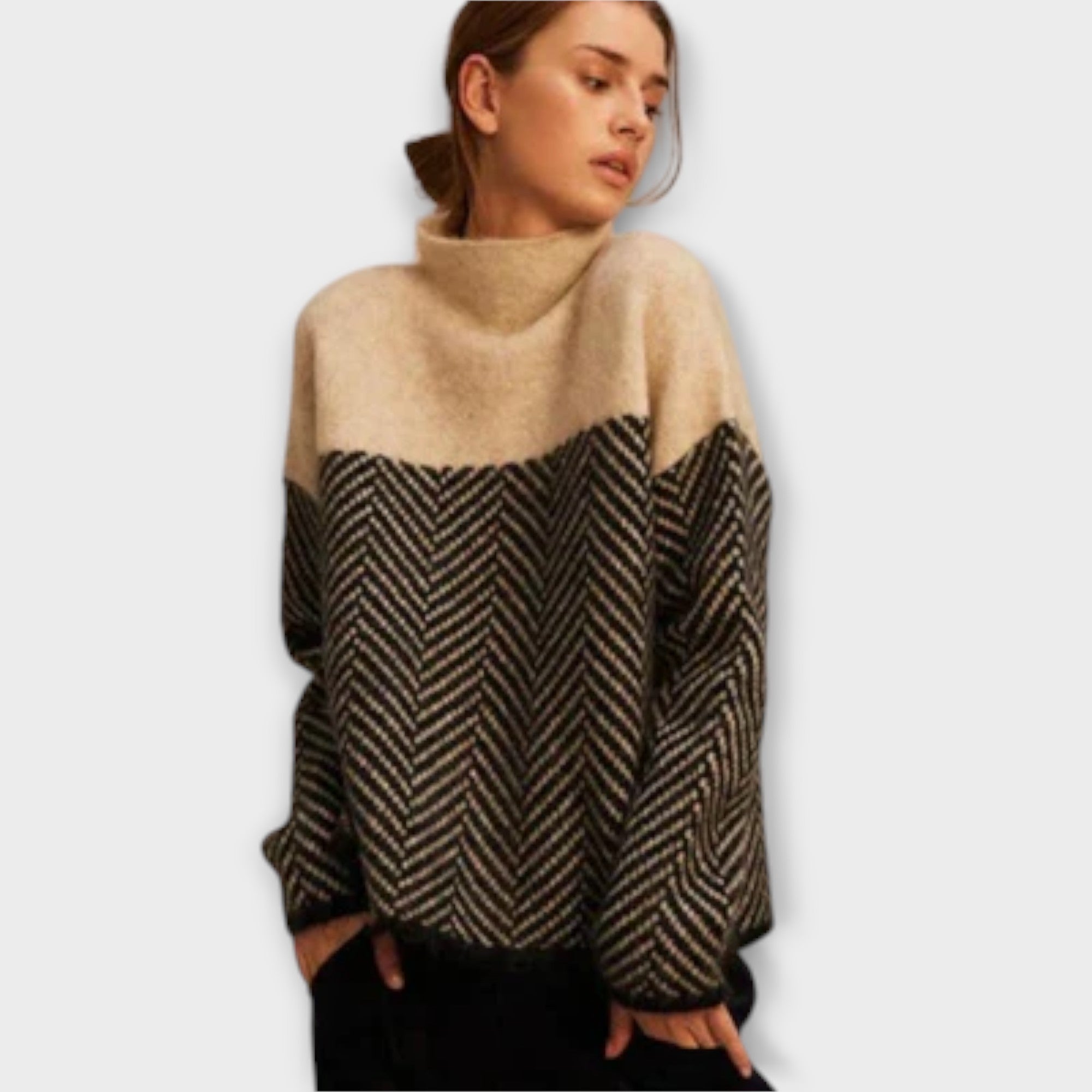 Maeve - Soft Cashmere Turtleneck Sweater