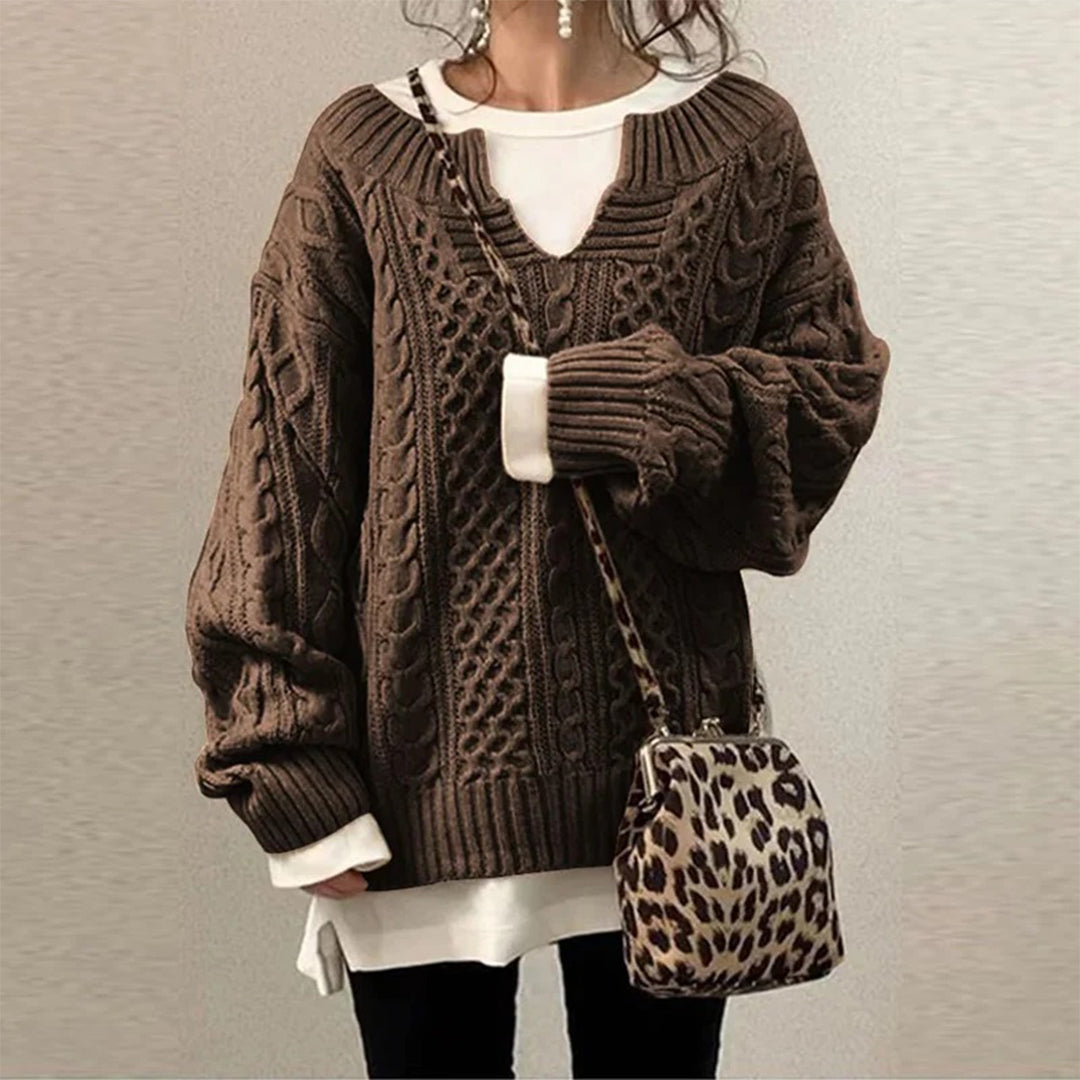 Oversized Cable Knit Sweater